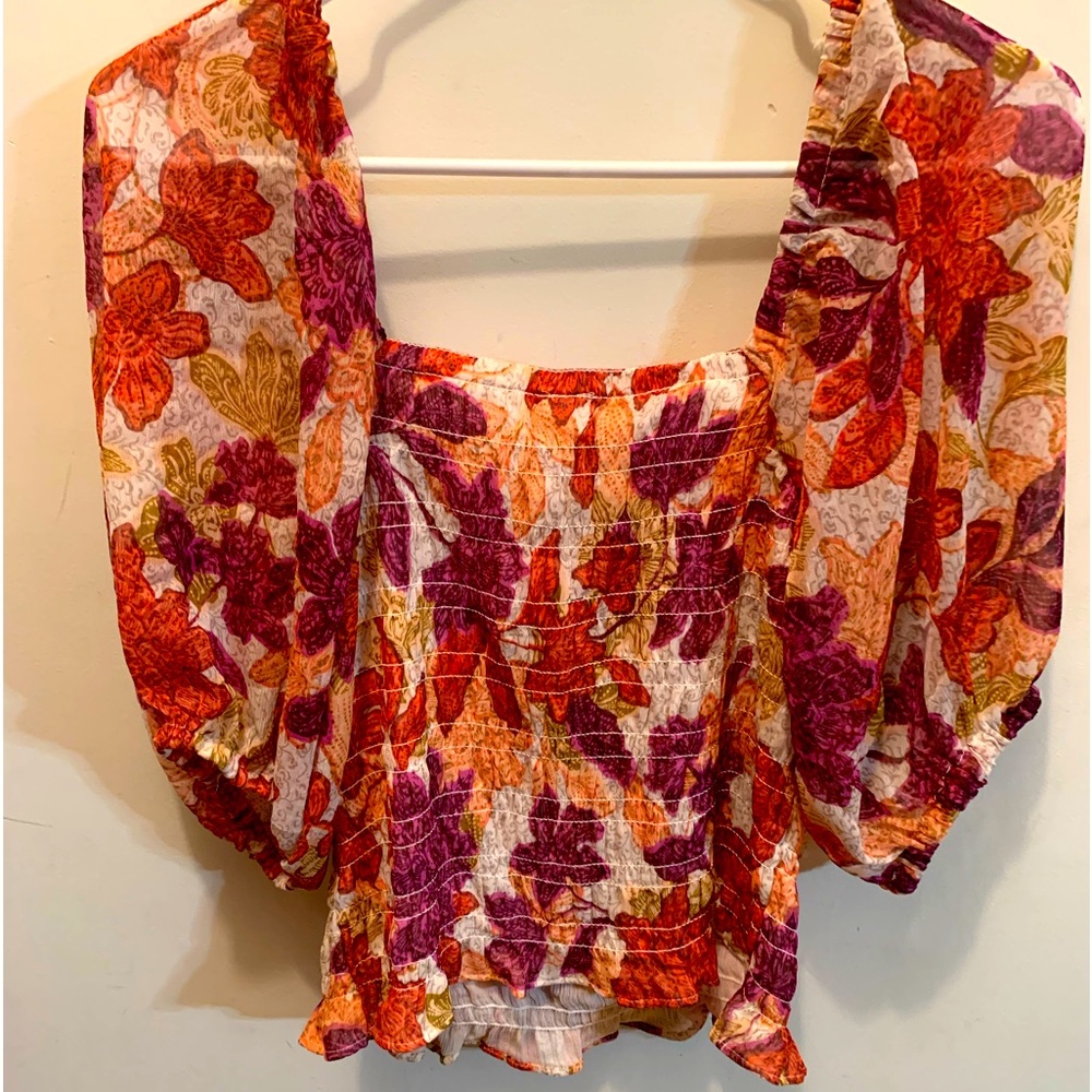 Floral sheer blouse by Old Navy